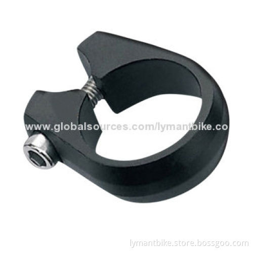 Bicycle Extruded Seat Post Clamp, Made of Aluminum Alloy, Different Colors